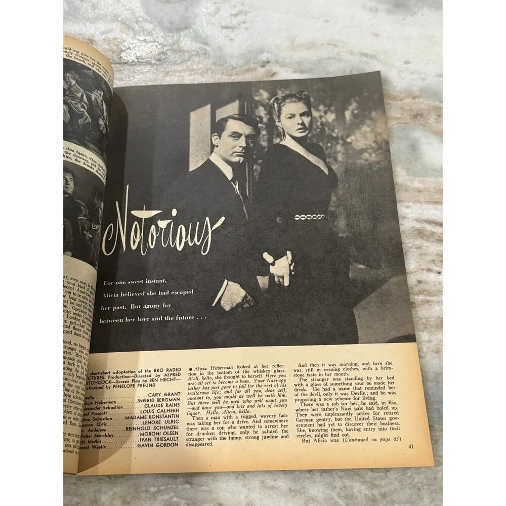 Vtg Screen Romances Magazine Sept. 1946 Alan Ladd Ads Fashion +